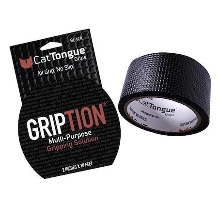 Cattongue Grips CatTongue Grips Gription Black Anti-Slip Tape 2 in. W X 10 ft. L 1 pk UC18-00162